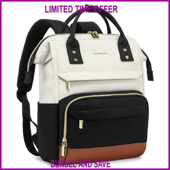 Lightweight Mini Backpack with Laptop Compartment, 14 Pockets for Travel Work main image 5